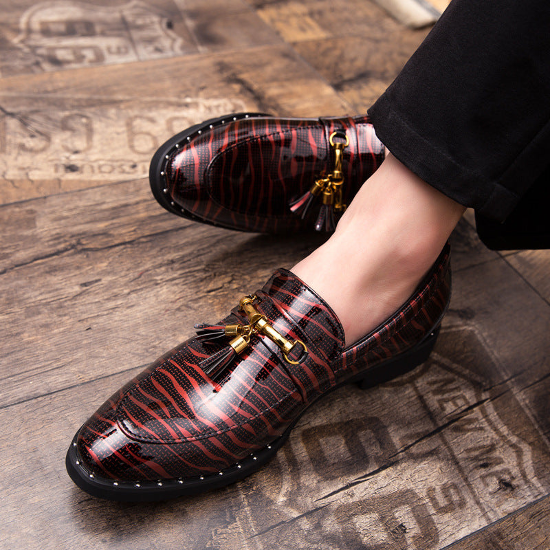 Sarah Express Men's Pointed Toe Tassel Loafers