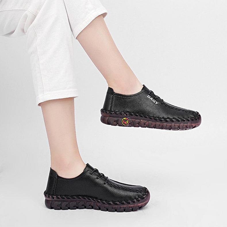 Sarah Express Women's Microfiber Stitched Casual Loafers