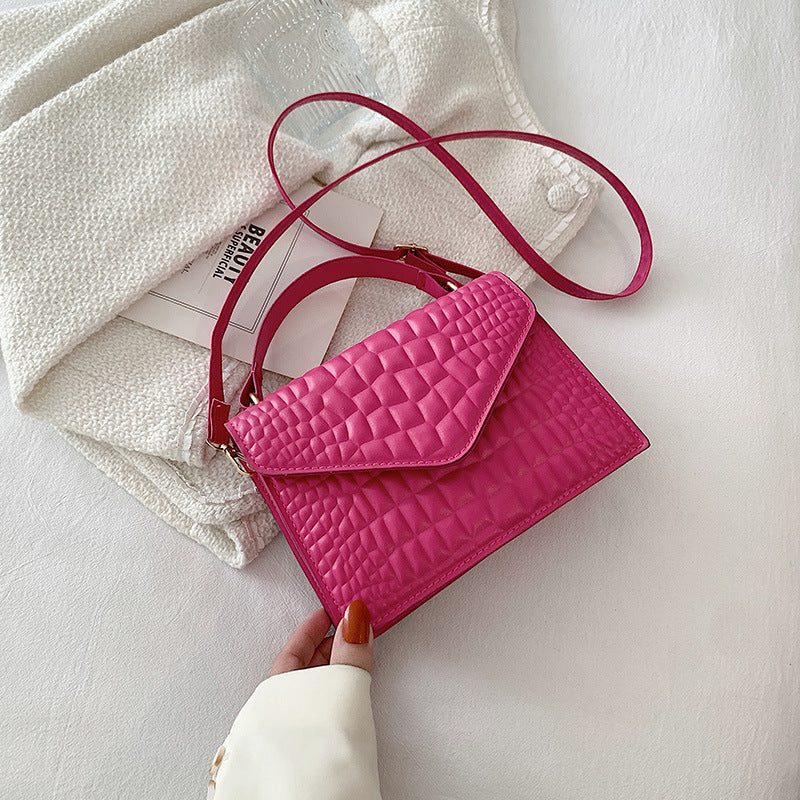 Sarah Express Crocodile Pattern Clamshell Crossbody Handbag