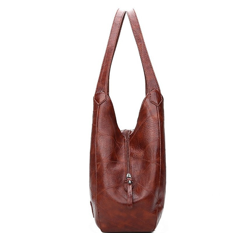 Sarah Express Soft PU Leather Bucket Shoulder Bag