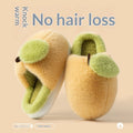 Sarah Express Plush Peach Indoor Slippers Yellow