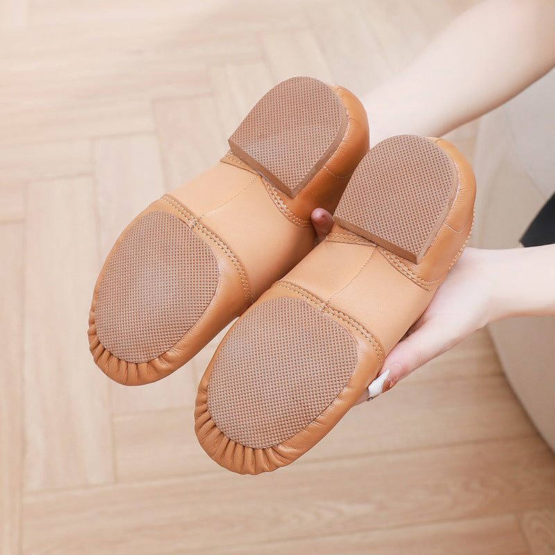 Sarah Express Genuine Leather Jazz Dance Practice Shoes