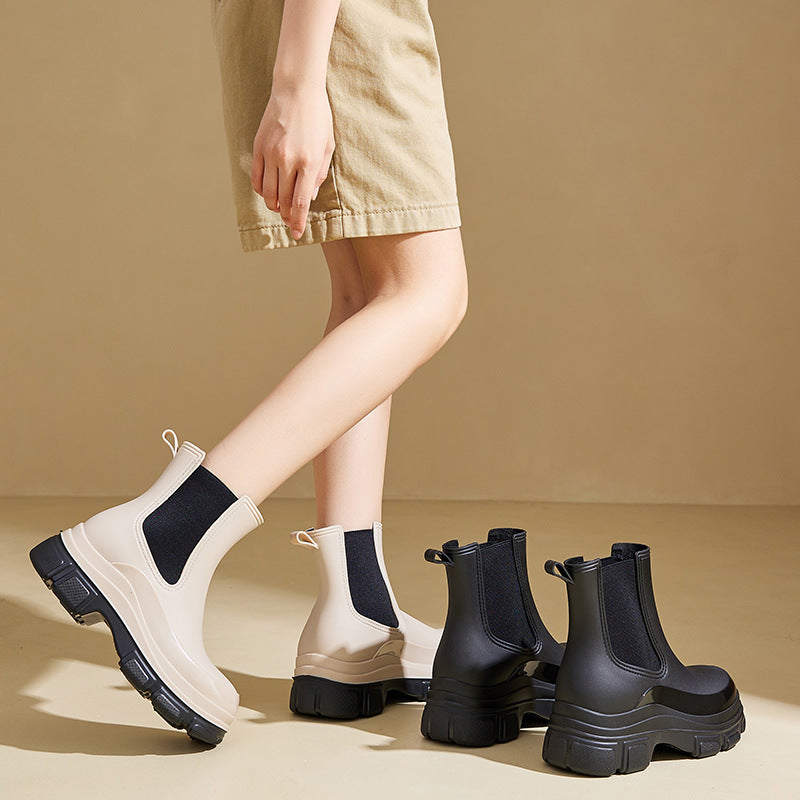Sarah Express Waterproof Mid-Calf Martin Rain Boots