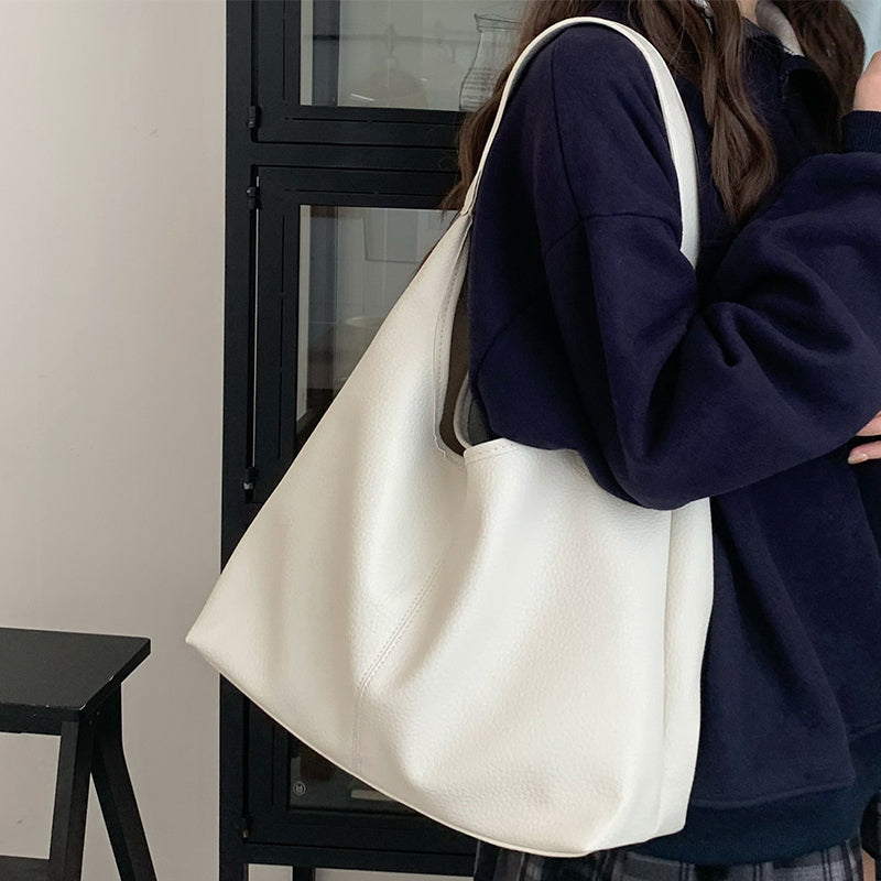 Sarah Express Casual Soft Shoulder Tote Bag White