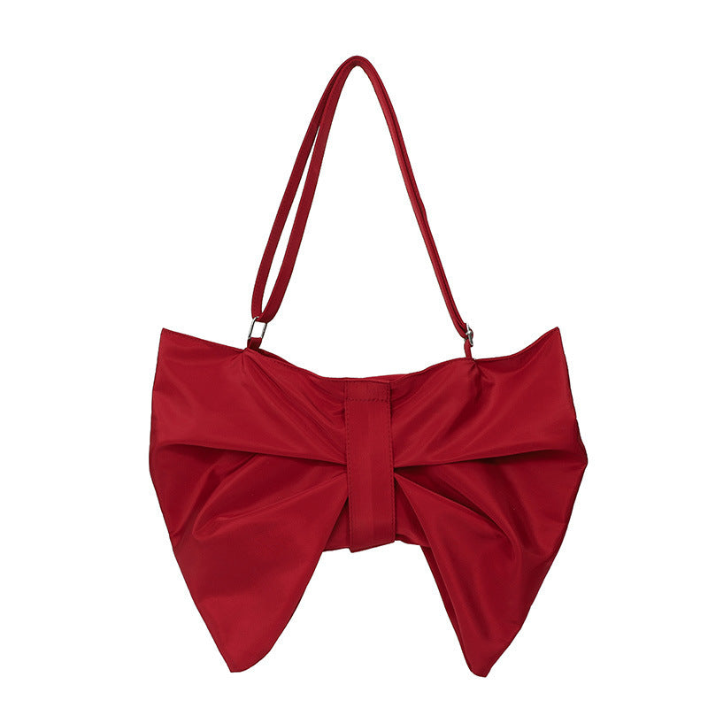 Sarah Express Korean Style Chic Bow Canvas Tote