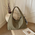 Sarah Express Casual Canvas Patchwork Shoulder Bag Green With Pendant
