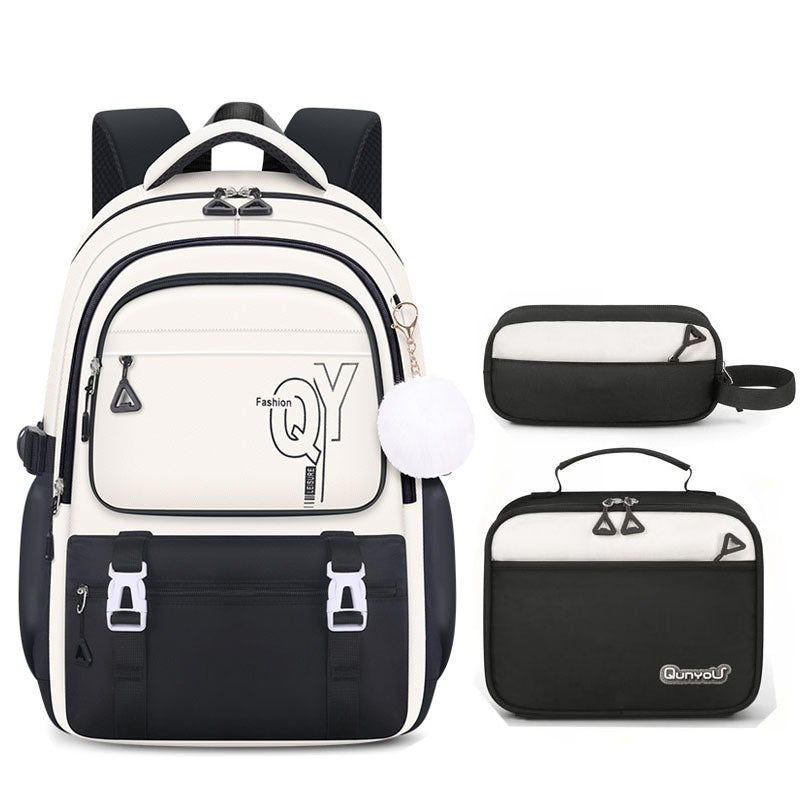 Sarah Express Girls 3-Piece School Backpack Set Black Large Set