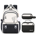 Sarah Express Girls 3-Piece School Backpack Set Black Large Set