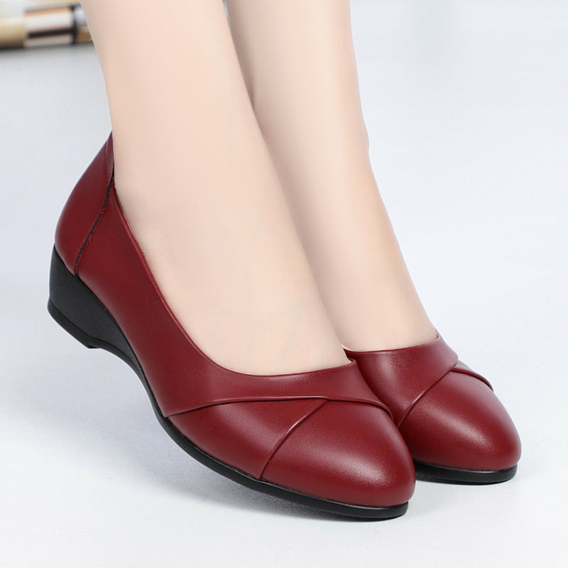 Sarah Express Minimalist Round Toe Low Heel Flats
