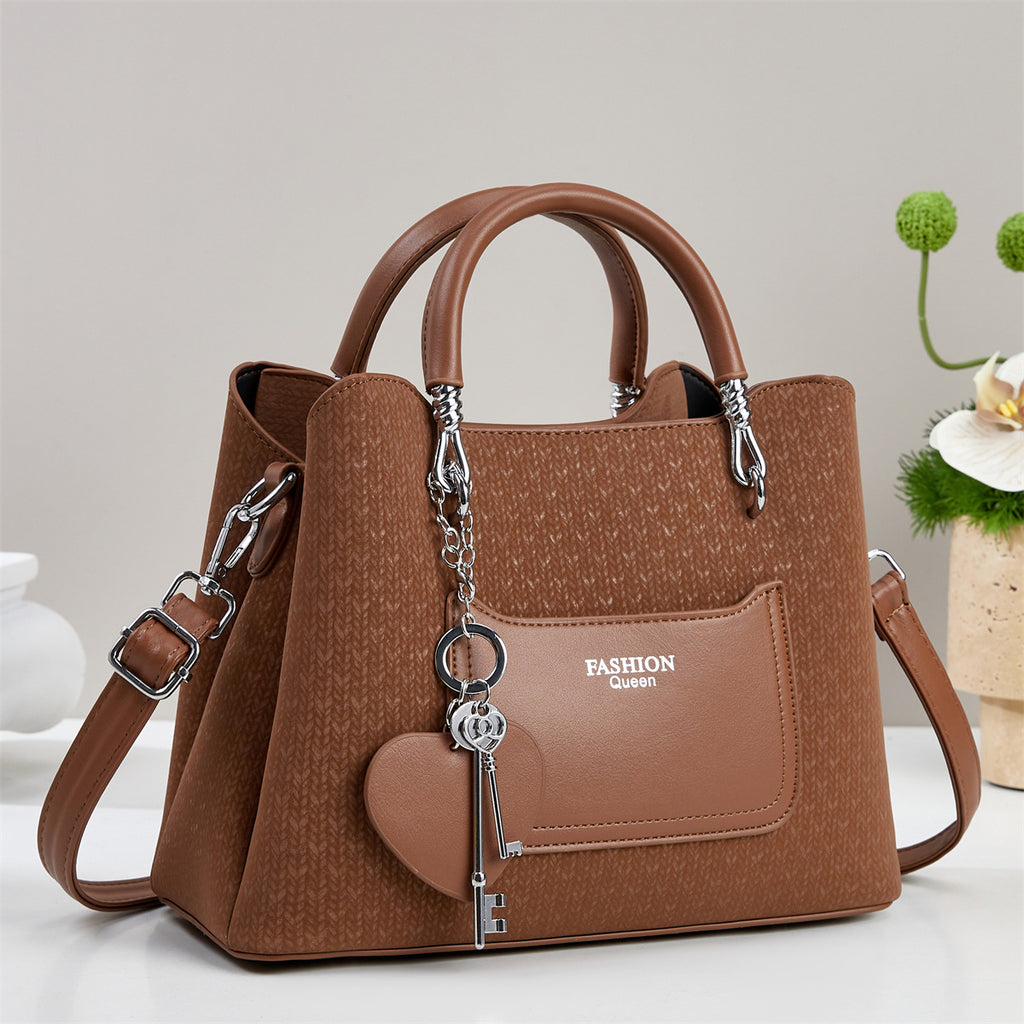 Sarah Express Large Capacity PU Leather Messenger Bag