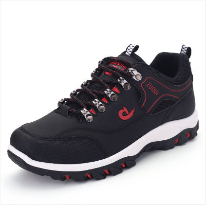 Sarah Express Men's Color-Block Lightweight Hiking Sneakers Black
