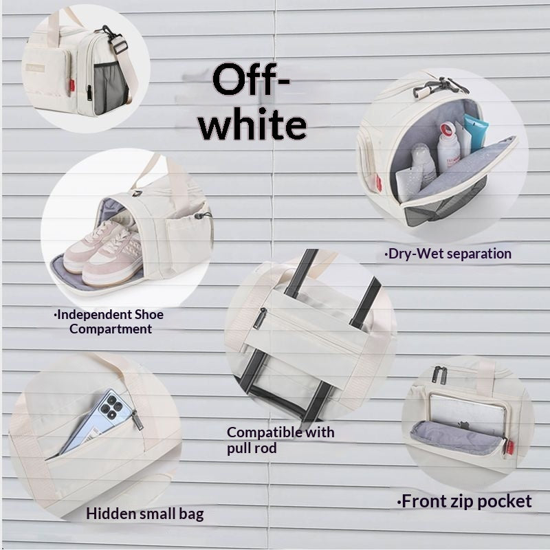 Sarah Express Compact Lightweight Travel Organizer Carry-On Bag Beige