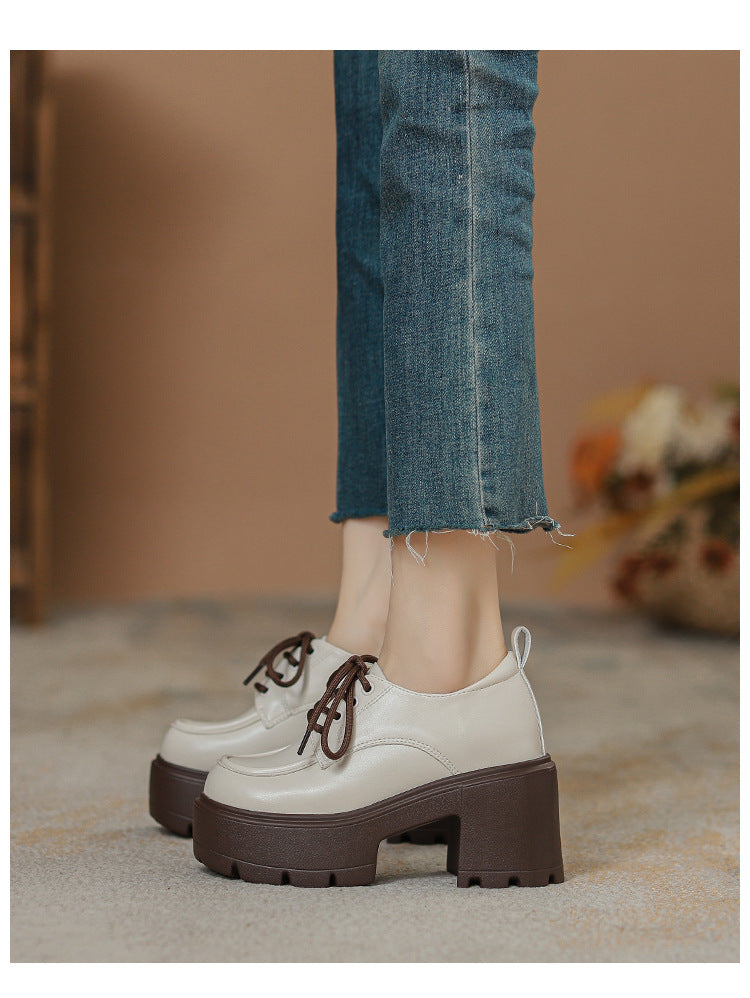 Sarah Express Chunky Lace-Up Platform Loafers
