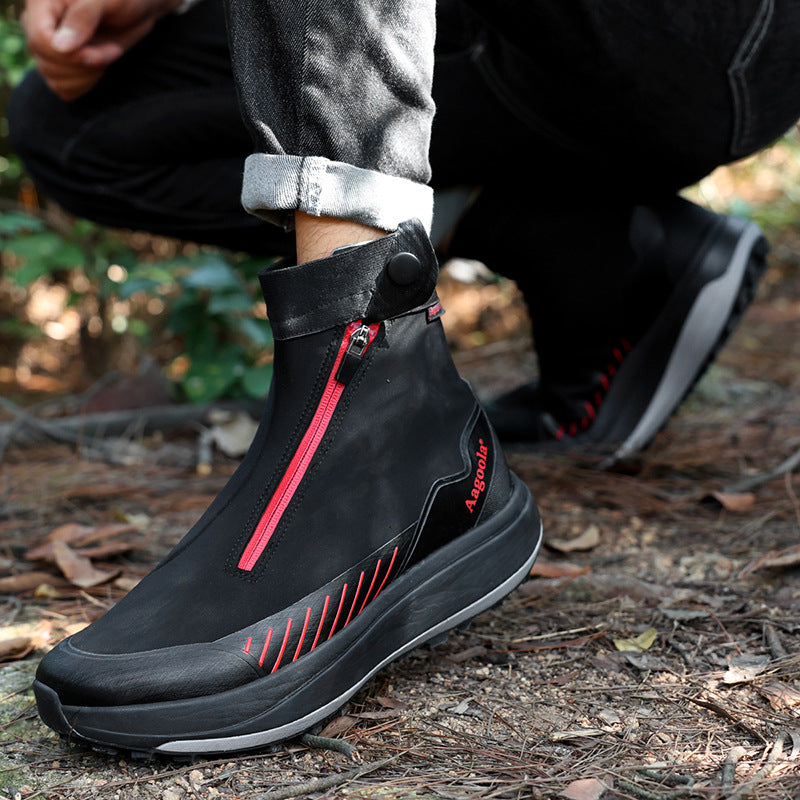 Sarah Express Men's High-Top Waterproof Hiking Boots