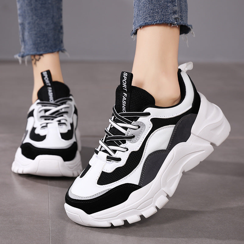 Sarah Express Casual Lace-Up Platform Dad Sneakers