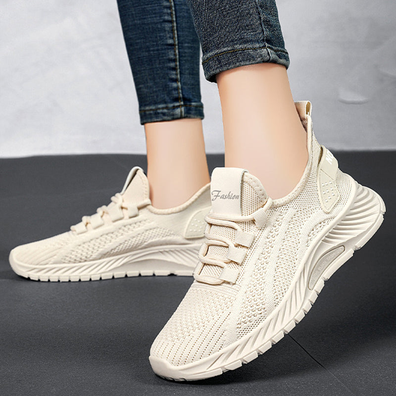 Sarah Express Lightweight Breathable Mesh Lace Up Sneakers