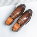 Sarah Express Men's Slip-On British Style Loafers 021829 Brown