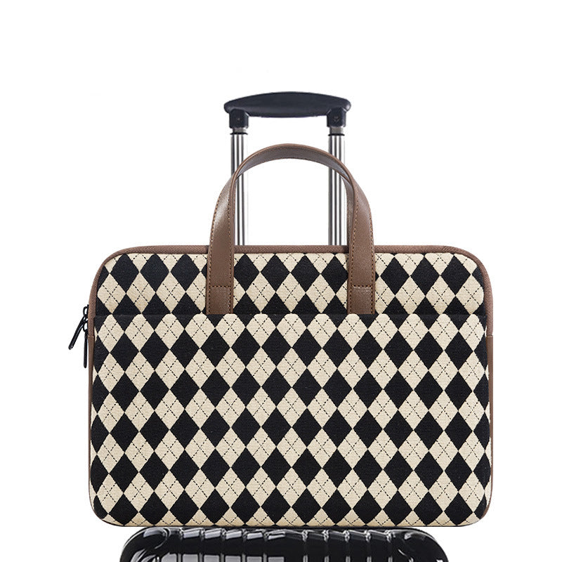 Sarah Express Argyle Pattern Laptop Protective Carrying Bag
