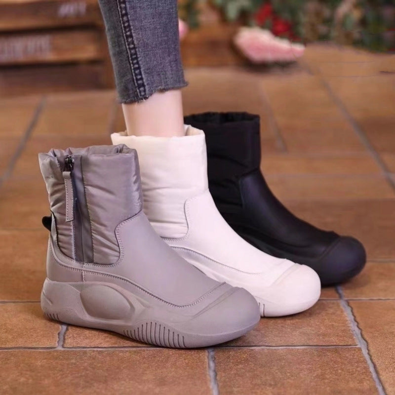 Sarah Express Plush Lined Winter Side Zipper Boots