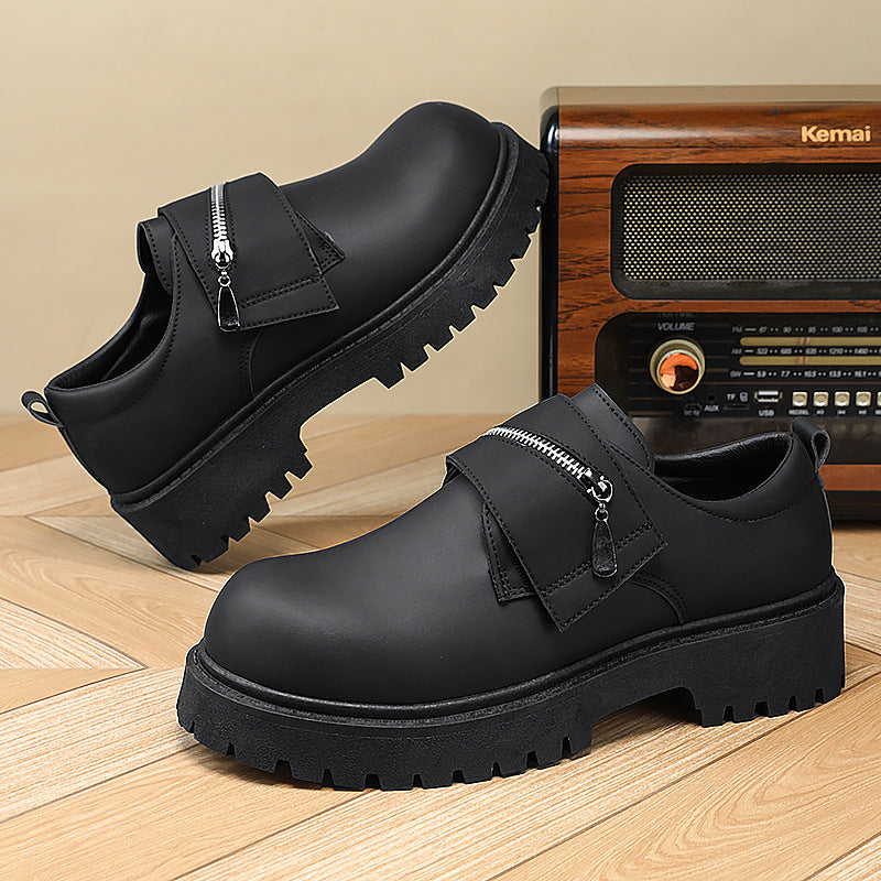 Sarah Express Men's Casual Platform Zipper Shoes