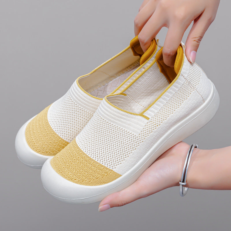 Female Soft Bottom Comfortable Slip-on Casual Shoes – front product view