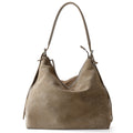 Sarah Express Soft Suede Underarm Shoulder Bag Khaki