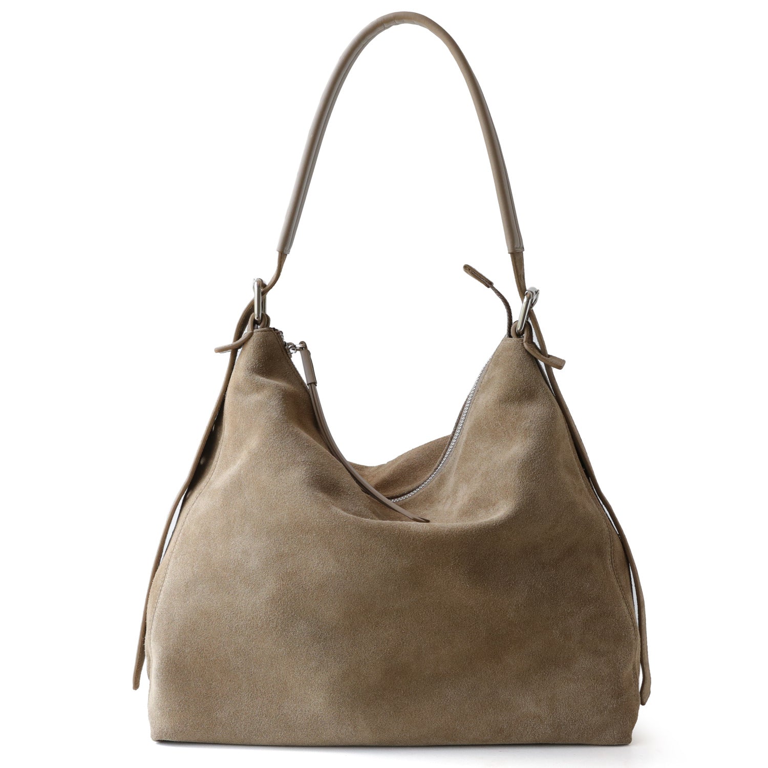 Sarah Express Soft Suede Underarm Shoulder Bag Khaki