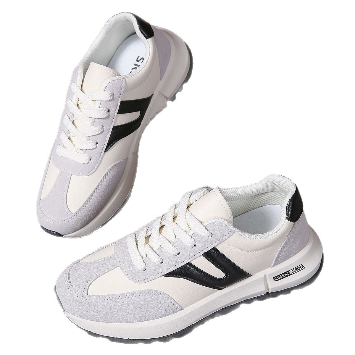 Sarah Express Breathable Mesh Flat Sole Running Sneakers