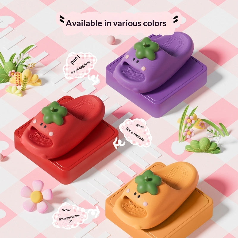 Sarah Express Cartoon Vegetable EVA Summer Slides
