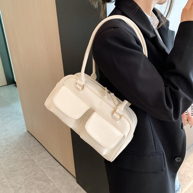 Sarah Express Multi-Pocket Structured Shoulder Handbag