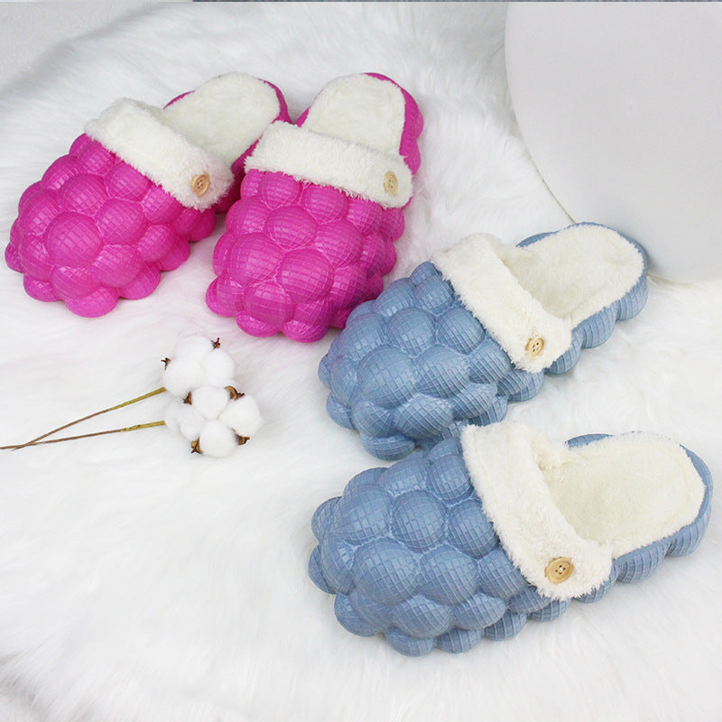 Sarah Express Plush Bubble Home Slippers