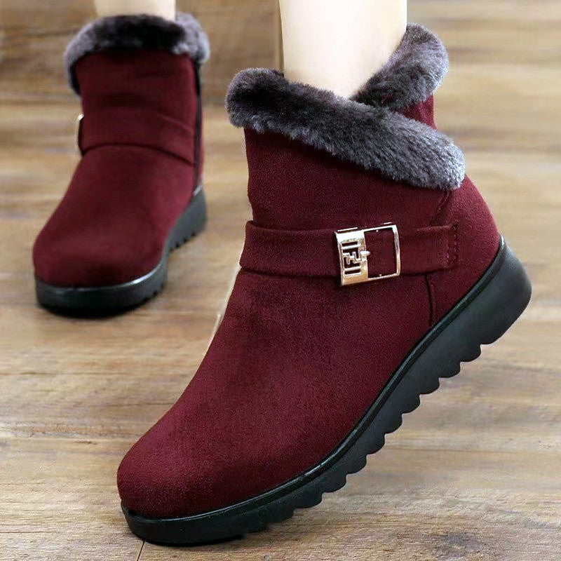 Sarah Express Plush Lined Winter Ankle Snow Boots