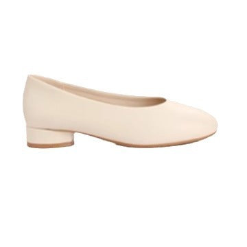 Sarah Express Women's Low-cut Genuine Leather Chunky Heels