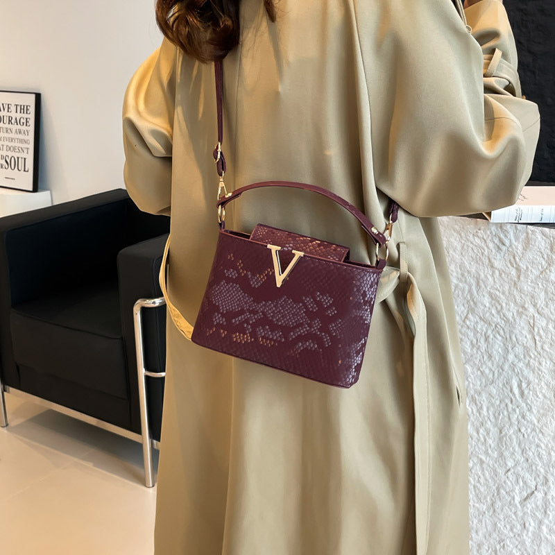 Sarah Express Structured Patchwork PU Leather Crossbody Bag
