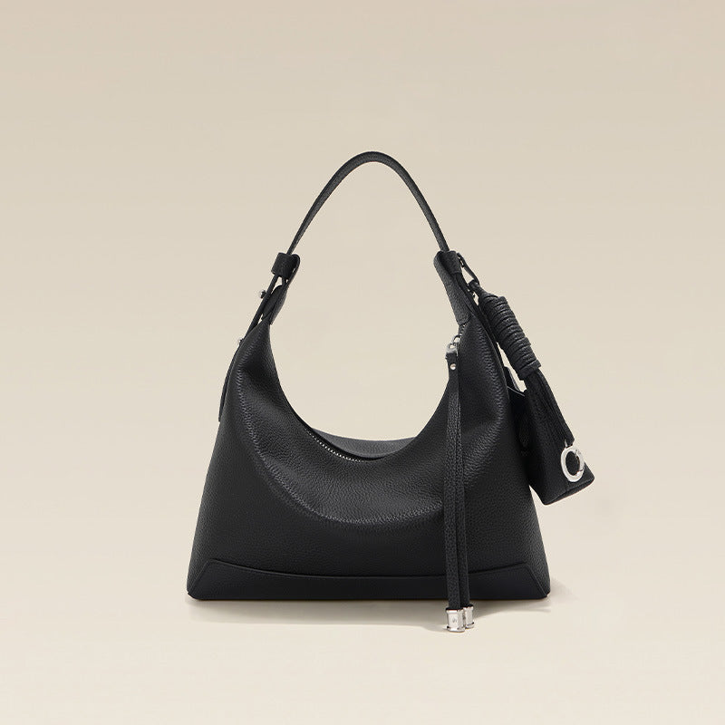 Sarah Express Minimalist Leather Dumpling Shoulder Bag