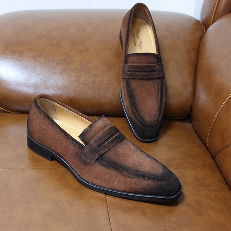 Sarah Express Men's Leather Slip On Casual Loafers