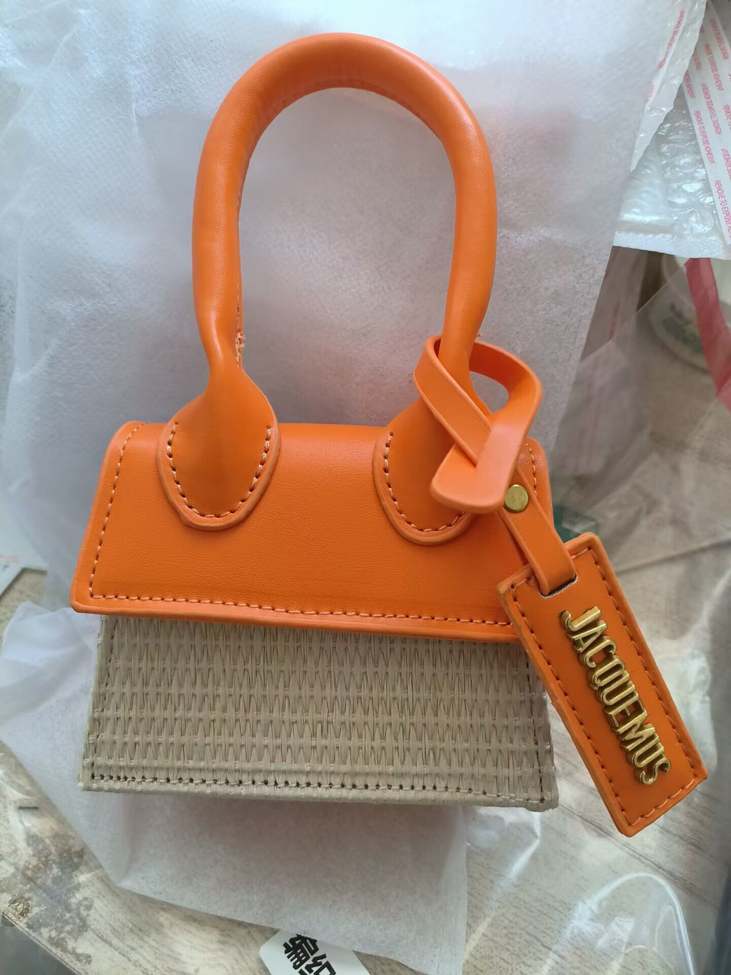 Sarah Express Woven Structured Mini Crossbody Bag