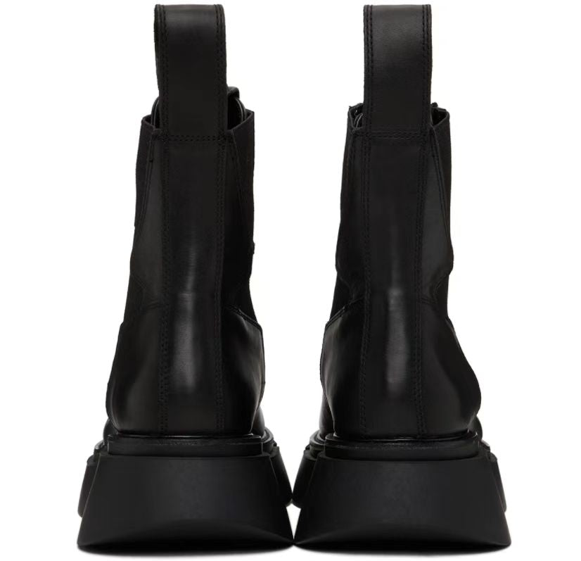 Sarah Express Men's Leather Thick Sole Martin Boots