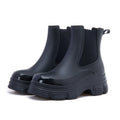 Sarah Express Waterproof Mid-Calf Martin Rain Boots Black