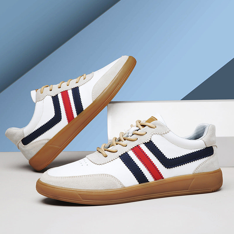 Sarah Express Men's Leather Height-Boosting Casual Sneakers