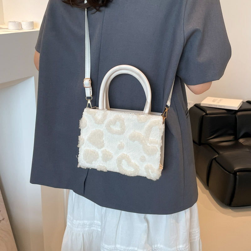 Sarah Express Plush Minimalist Crossbody Handbag