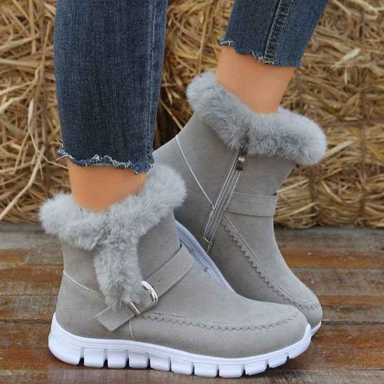 Sarah Express Plush Lined Winter Ankle Snow Boots