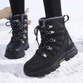Sarah Express Women's Fleece-Lined Waterproof Winter Snow Boots Black