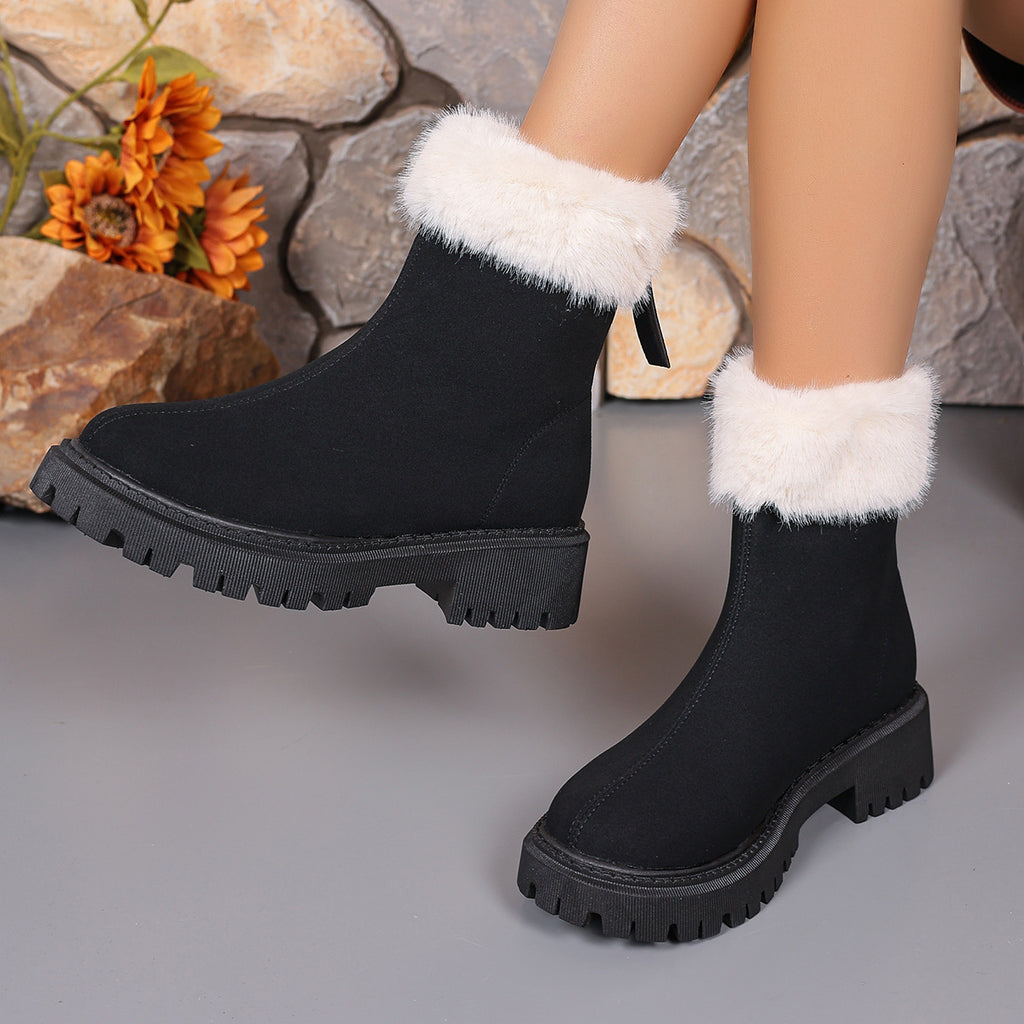 Sarah Express Plush Platform Mid-Calf Winter Boots