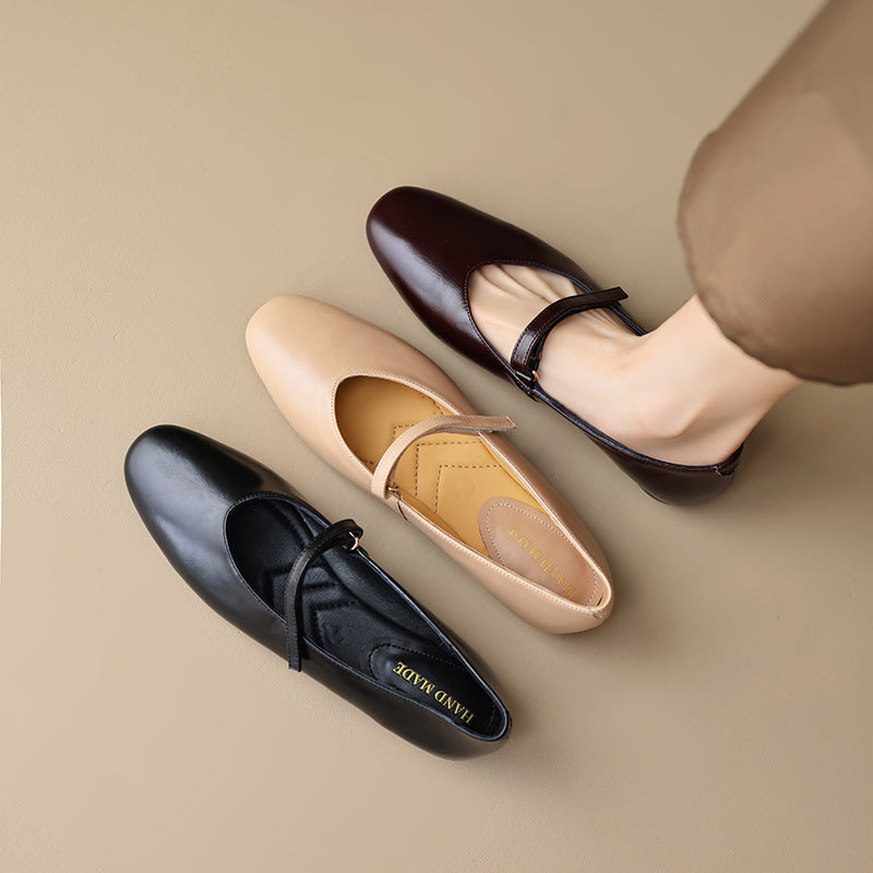 Sarah Express Classic Mary Jane Buckle Flats