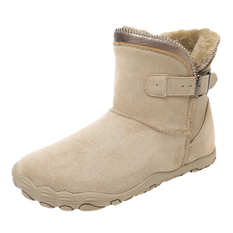Sarah Express Plush Lined Suede Ankle Boots