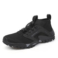 Sarah Express Men's Breathable Non-Slip Hiking Sneakers Black