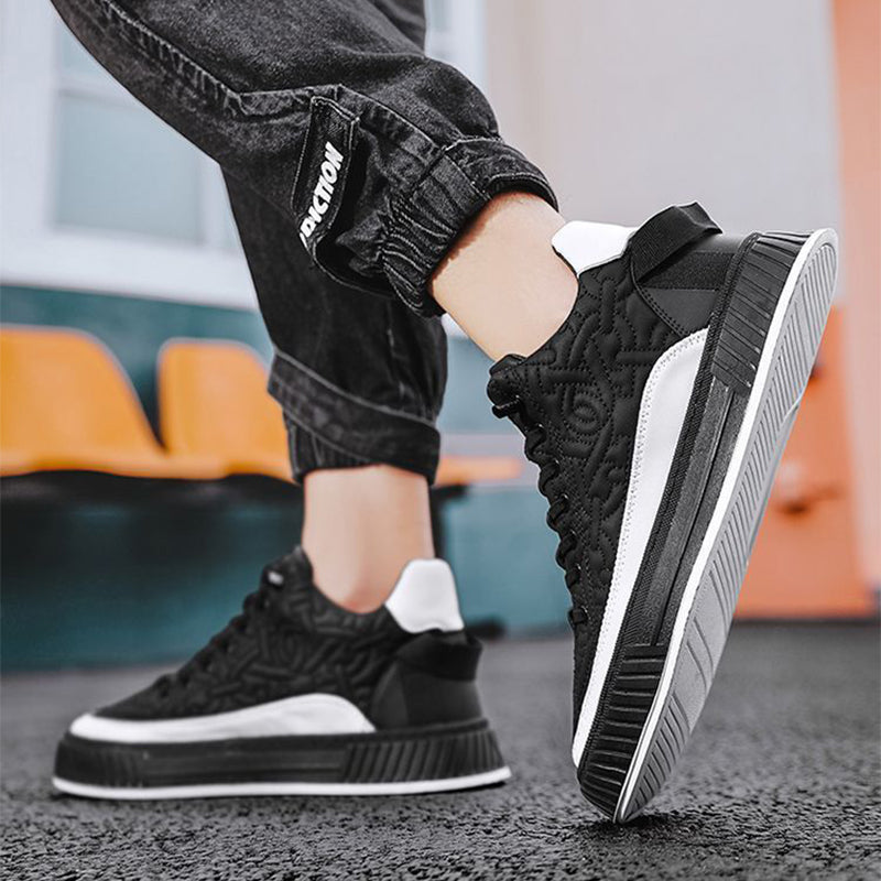 Sarah Express Quilted Low Top Lace Up Sneakers