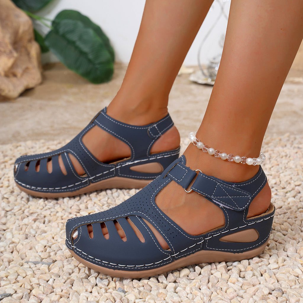 Sarah Express Roman Style Platform Wedge Sandals