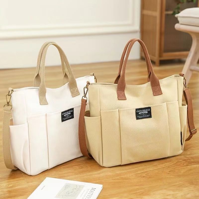 Sarah Express Large Capacity Canvas Commuter Shoulder Bag
